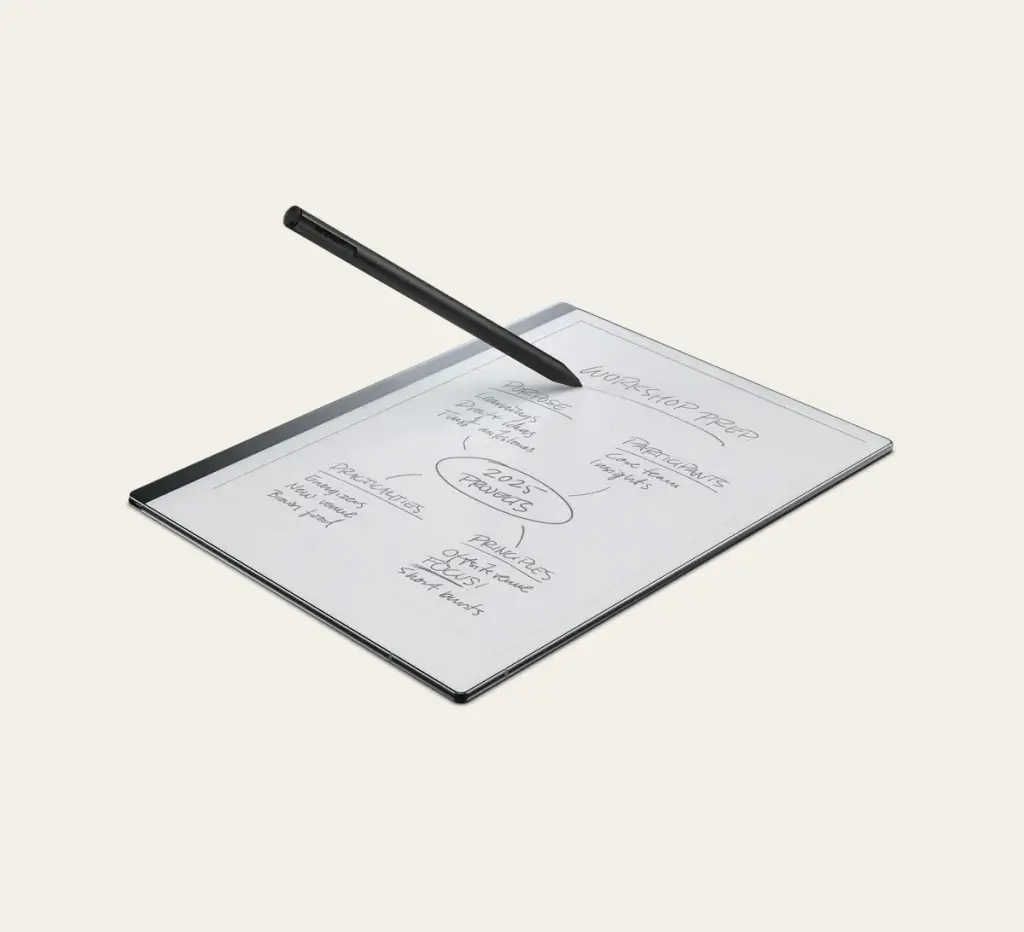E-inkt tablet in action